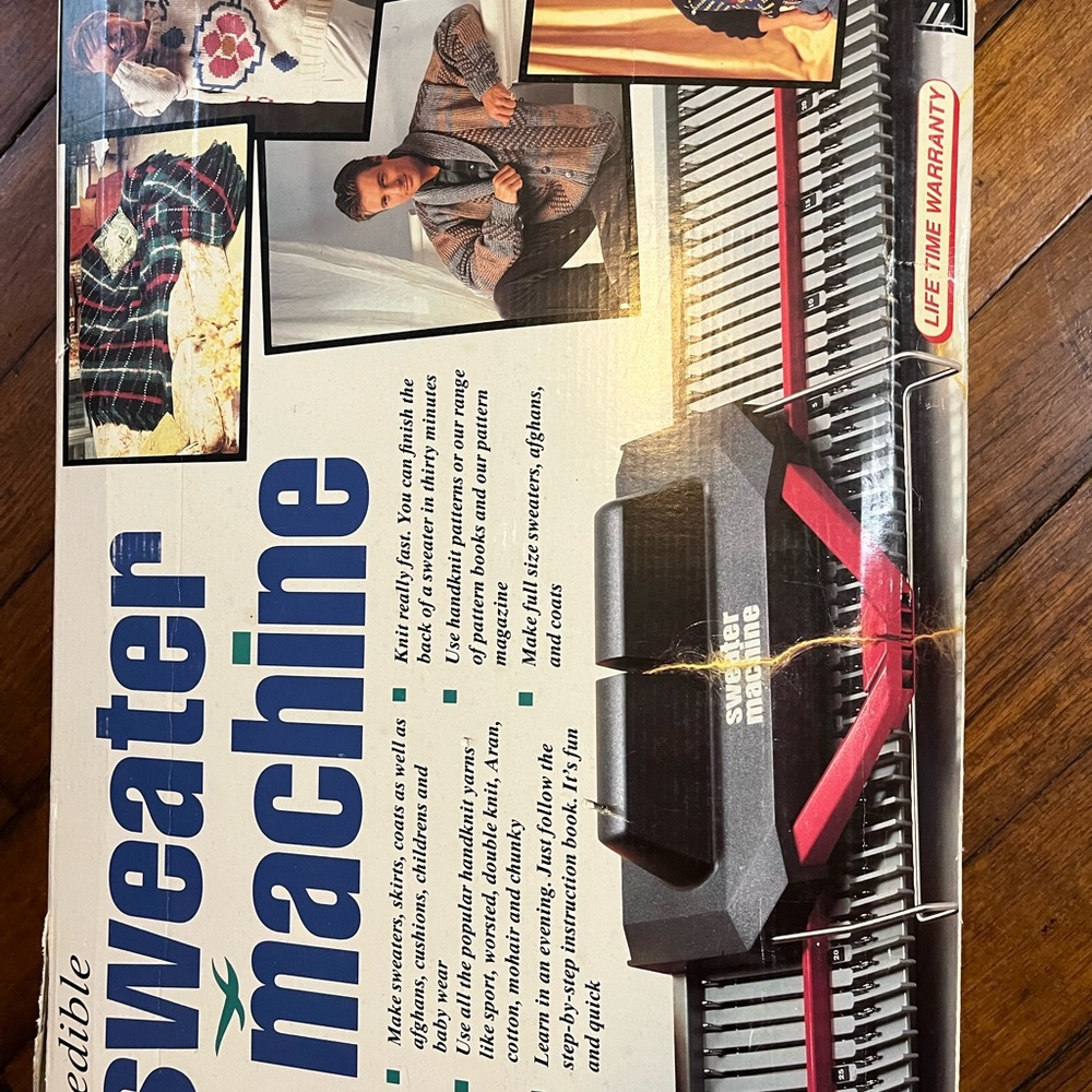 Vintage sweater machine